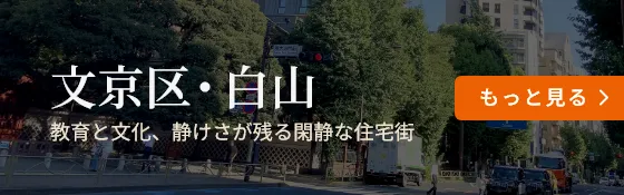 教育と文化、静けさが残る閑静な住宅街　文京区・白山